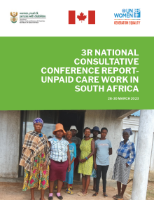 3R National Consultative Conference Report - Unpaid Care Work in South Africa