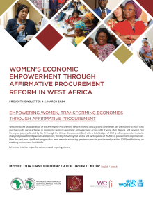 Women's Economic Empowerment Through Affirmative Procurement In West Africa Project Newsletter N°2