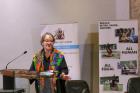 VRA Jane Connors addressing University of Nairobi on Human Rights Day 2021. Photo: Valeria Bove