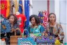 Des entrepreneures, fières de leurs produits à la Foire Internationale de Kinshasa. Photo © ONU Femmes