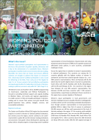 In Brief: Women’s Political Participation, East and Southern Africa Regional Office 