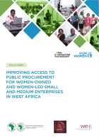 IMPROVING ACCESS TO PUBLIC PROCUREMENT FOR WOMEN-OWNED AND WOMEN-LED SMALL AND MEDIUM ENTERPRISES IN WEST AFRICA