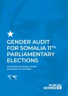 GENDER AUDIT FOR SOMALIA PARLIAMENTARY ELECTIONS