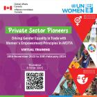 Private Sector Pioneers Webinar Invite card