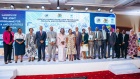 Heads and Representatives of different UN Agencies take a group photo with the 1st Deputy Prime Minister together with other government officials during the launch of the Joint Programme for Data and Statistics in Kampala.