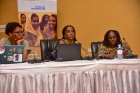 Participants presenting at the Conference with Sudanese women leaders Leaders to Influence the Peace Process and Support Coalition Building in Kampala, Uganda in October 2023