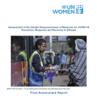 Assessment of the Gender Responsiveness of Measures for COVID-19 Prevention, Response and Recovery in Ethiopia 