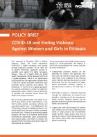 POLICY BRIEF: COVID-19 and Ending Violence Against Women and Girls in Ethiopia