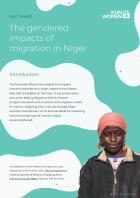 Factsheet_The gendered impacts of migration in Niger_FR-Cover