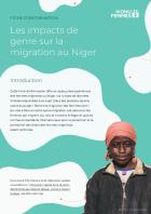 Factsheet The gendered impacts of migration in Niger FR Cover