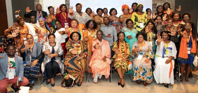 Lancement du forum régional de la campagne des 16 jours d'activisme 2022 à Abidjan, Côte d’Ivoire. Crédit photo: ONU Femmes/Côte d’Ivoire